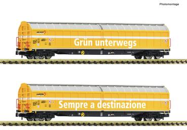 Fleischmann 6660155 - Spur N 2-tlg. Set: Großraum-Schiebewandwagen, Wascosa