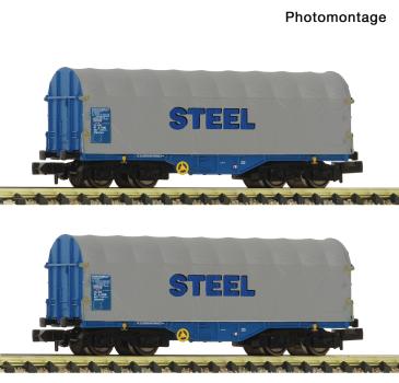 Fleischmann 6660173 - Spur N 2-tlg. Set: Schiebeplanenwagen, ÖBB