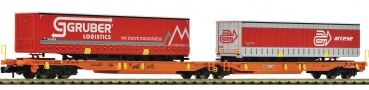 Fleischmann 825016 - Doppeltaschen-Gelenkwagen, Wascosa