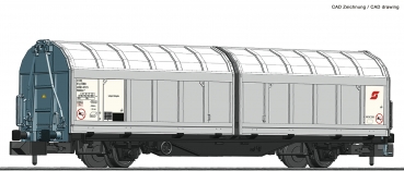 Fleischmann 826252 - Schiebewandwagen, ÖBB