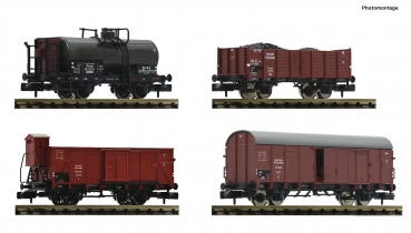 Fleischmann 880907 - 4-tlg. Set: Güterwagen, DRB