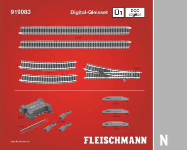 Fleischmann 919083 - DCC digital, Gleisset Ü1