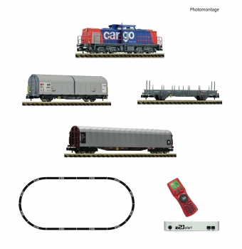 Fleischmann 931903 - z21 start Digitalset: Diesellokomotive BR 203 mit Güterzug, SBB Cargo