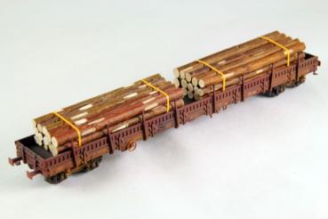Ladegüter Bauer H01293 - Spur HO Baumstämme, 2er Set