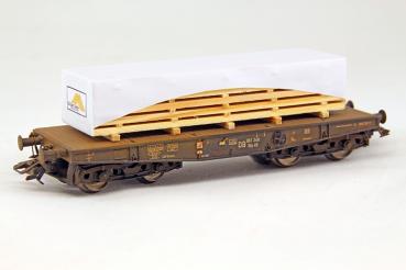 Ladegüter Bauer H01342 - Spur HO Balkenstapel unter Teilplane
