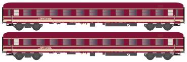Hobbytrain H22211 - Spur N 2er Set Liegewagen Bcm 246 Euro-Express, Ep.VI