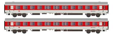 Hobbytrain H22213 - Spur N 2er Set Liegewagen Bocmh 244 DB Autozug, Ep.V