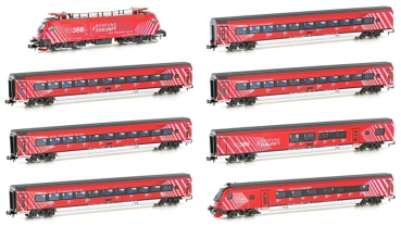 Hobbytrain H25227S - PERSONENZUG MIT RH 1116, 8-TLG. ÖBB RAILJET/100 J. ÖBB, EP.VI