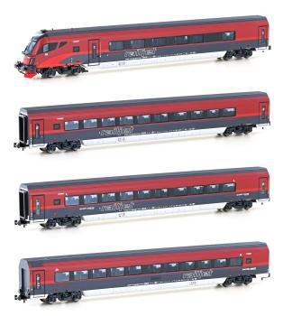 Hobbytrain H25228 - Spur N 4er Set Personenwagen ÖBB Railjet, Ep.VI, Set 1