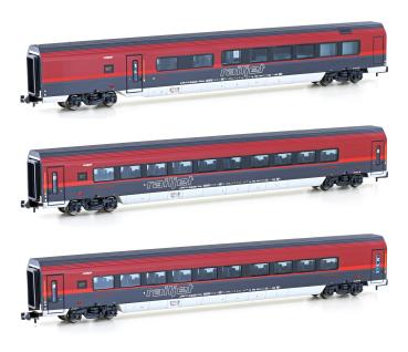 Hobbytarin H25229 - Spur N 3er Set Personenwagen ÖBB Railjet, Ep.VI, Set 2