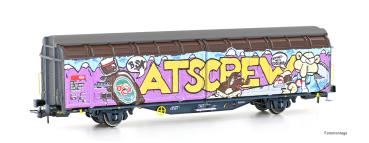 Hobbytrain H45108 - Spur H0 Schiebewandwagen Hbbillns SBB, Ep.VI Graffiti-Serie 6