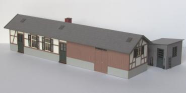 Laffont H8601 - Spur HO Bauernhaus mit angebauter Scheune