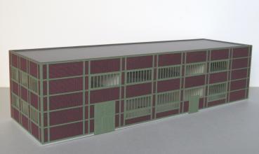 Laffont H902 - Spur HO Kohlenzechen-Gebäude Zeche Lohberg, Stahlfachwerk grün