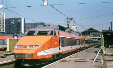 Kato/Lemke K10-2084 - Spur N  Ergänzung -Triebzug TGV Sud-Est, 5-tlg. SNCF, Ep.IV, Zug 84, Dieppe