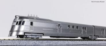 Kato/Lemke K106-101 - Spur N 3-tlg. Amtrak ALC-42 Charger Superliner Pioneer Zephyr der CB&Q, Ep. II      -     UVP des Herstellers: 204,90 €
