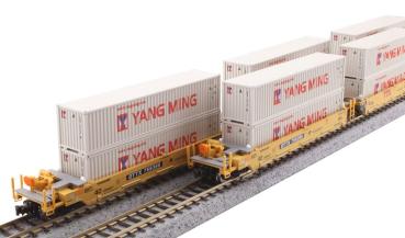 Kato/Lemke K106-6212 - Spur N 5er Set Containerwagen MAXI-IV TTX, Ep.V-VI