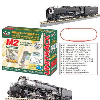 Kato/Lemke K107-002 - Spur N Start Set Dampflok FEF Golden Spike