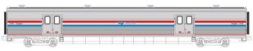 Kato/Lemke K156-0964 - Spur N Packwagen Viewliner Amtrak, Ep.V-VI, Ph.III