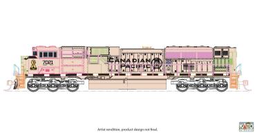 Kato/Lemke K176-8542 - Spur N Diesellok EMD SD70ACu CP, Ep.VI, #7021 (Military, beige)