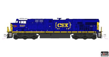 Kato/Lemke K176-8962 - Spur N Diesellok GE ES40DC CSX, Ep.VI, #5327, WM Logo