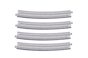 Kato/Lemke K20-152 - Spur N Gebogenes Gleis R718 mm 15° Betonschwellen (4 Stk.)