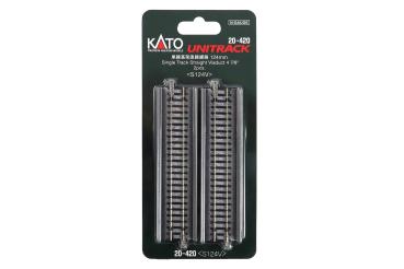 Kato/Lemke K20-420 - Spur N Brückengleis 124 mm, 2 Stück