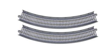 Kato/Lemke K20-511 Spur N Viaduktgleis, R282mm, gebogen, 2 Stk.