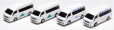 Kato/Lemke K23-651E - Spur N 4er Set Toyota Hiace Super Long Taxi