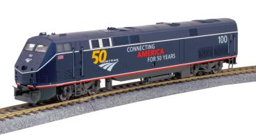 Kato/Lemke K376113 - Spur N Diesellok GE P42 Amtrak, Ep.VI, #100, 50th An., blau