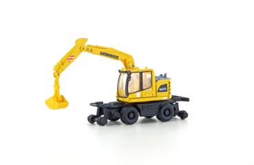 Minis/Lemke  LC4265 Spur N Liebherr A922 Rail 2-Wege Bagger mit Tieflöffel