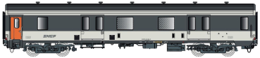 LS Models 31232 - Spur HO Packwagen MC76 Dd2 SNCF, Ep.IV-V, Corail