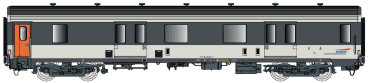 LS Models 31233 - Spur HO Packwagen MC76 Dd2 SNCF, Ep.IV-V, Corail