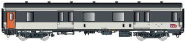 LS Models 31234 - Spur HO Packwagen MC76 Dd2 SNCF, Ep.VI, Corail