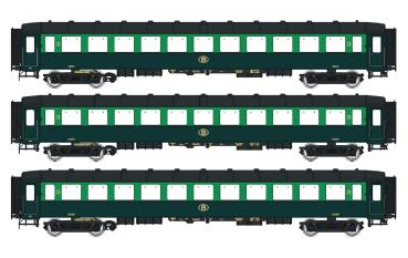 LS Models 42108 - Spur H0 3-tlg. Personenwagenset l2 der SNCB, Ep.IIIa