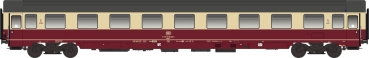 LS Models 46174 - Spur HO PERSONENWAGEN AVMZ 207, 1.KL. DB, EP.IV