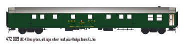 LS Models 472009 - Spur HO SBB UIC-X Dms grün, Dach grau, Logo alt