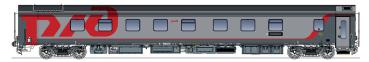 LS Models 48114 - Spur HO Schlafwagen WLABmz, CH-SRTAGL, RZD, Ep.VI, DC