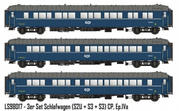 LS Models 98017 -3-tlg. Set Schlafwagen S2T+S3+S3, CP