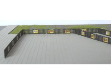 Laffont Z10901 - Spur Z Holzzaun mit Werbeschildern