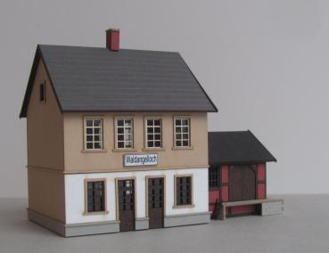 Laffont N1301 - Spur N Bahnhof Waldangelloch / Rauenberg mit angebautem Güterschuppen