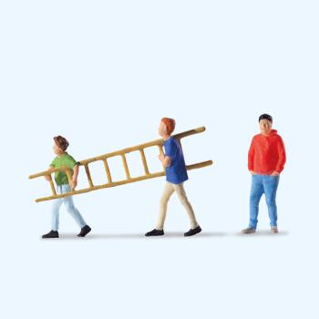 Preiser 28281 Spur HO Kinder mit Leiter
