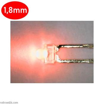 Railroad24 6760 - 20x LED 1,8mm rot diffus