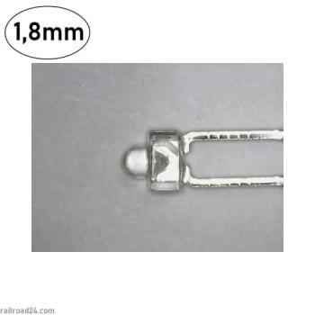 Railroad24 6754 - 20x LED 1,8mm weiß transparent