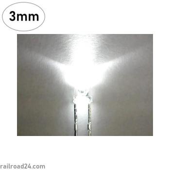 Railroad24 6781 - 20x LED 3 mm flach warmweiß
