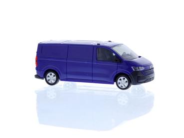 Rietze 11716 - Spur HO Volkswagen Transporter T7 Kasten LR FD dark indigo blue