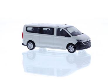 Rietze 11719 - Spur HO Volkswagen Transporter T7 Bus LR FD clear white