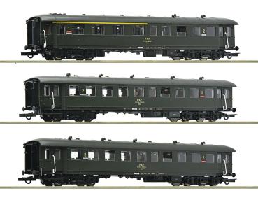 Roco 6200058 - Spur HO 3-tlg. Set: Personenwagen, PKP