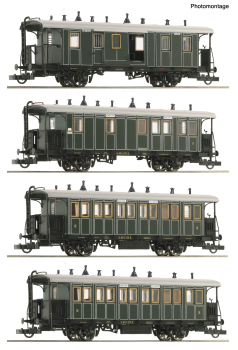 Roco 6200197 - 4-tlg. Set: Lokalbahnzug, K.Bay.Sts.B.