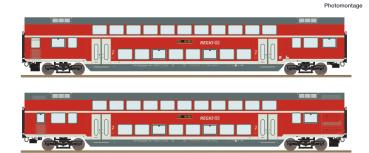 Roco 6220249 - Spur HO 2-tlg. Set: Doppelstockwagen, DB AG