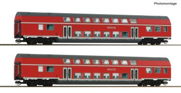 Roco 6280072 Spur TT 2er Set Doppelstockwagen  DB AG, Epoche V-VI